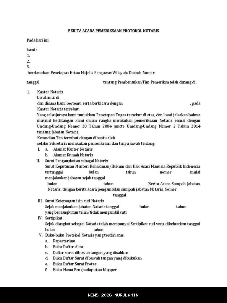 Pemeriksaan Protokol Notaris Pontianak Selesai, Kemenkum Kalbar Ucapkan Apresiasi