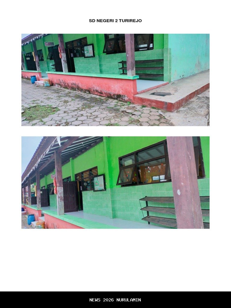 Dinas Pendidikan Fokus Perbaiki 3 Ruang Kelas SDN II Jatigreges Nganjuk Tahun 2026