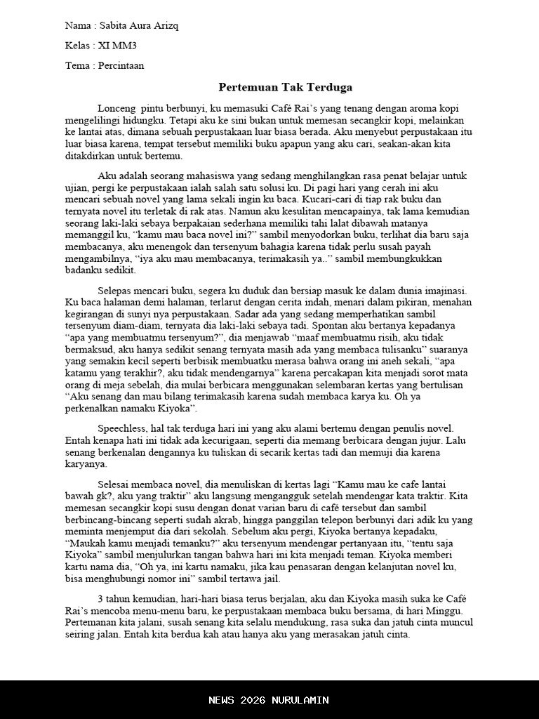 Koneksi Tak Terduga - Cerpen Kumaidatun Nisfiyah - Jepara