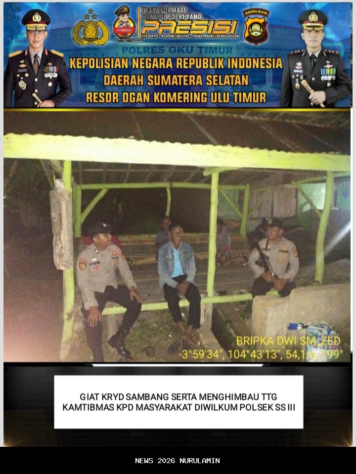 Polsubsektor Tinombo Selatan Perkuat Patroli Rutin untuk Jaga Kamanan Masyarakat