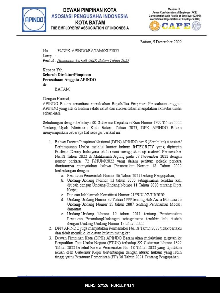 Respons Diperinaker Terkait UMK 2026 Badung Bali: Masih Tunggu Keputusan Pusat