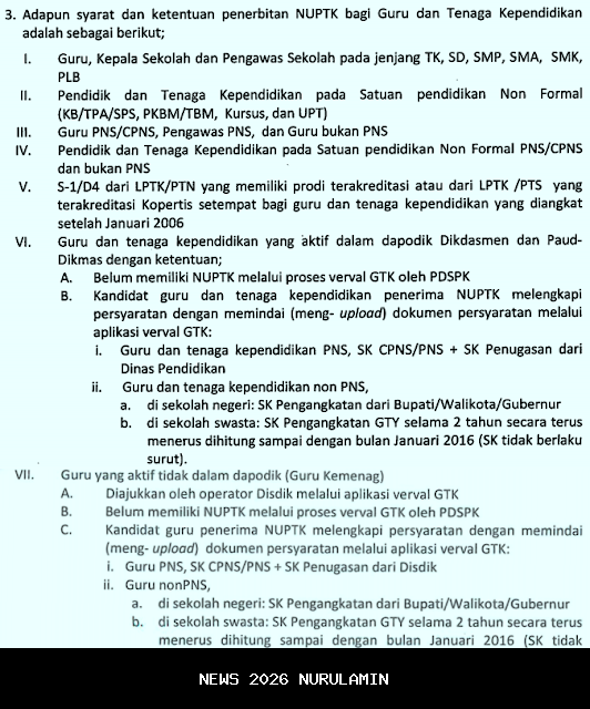 Hanya 1 Minggu Proses NUPTK, Begini Cara Mengajukannya