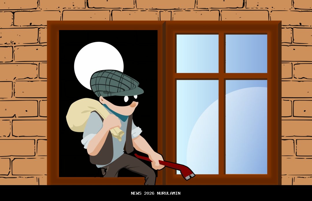 Pencuri Motor di Banjarbaru Terekam CCTV, Korban Lupa Cabut Kunci