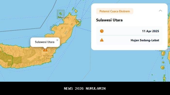 Prakiraan Cuaca Tomohon Jumat 22 Agustus 2025, BMKG: Berawan