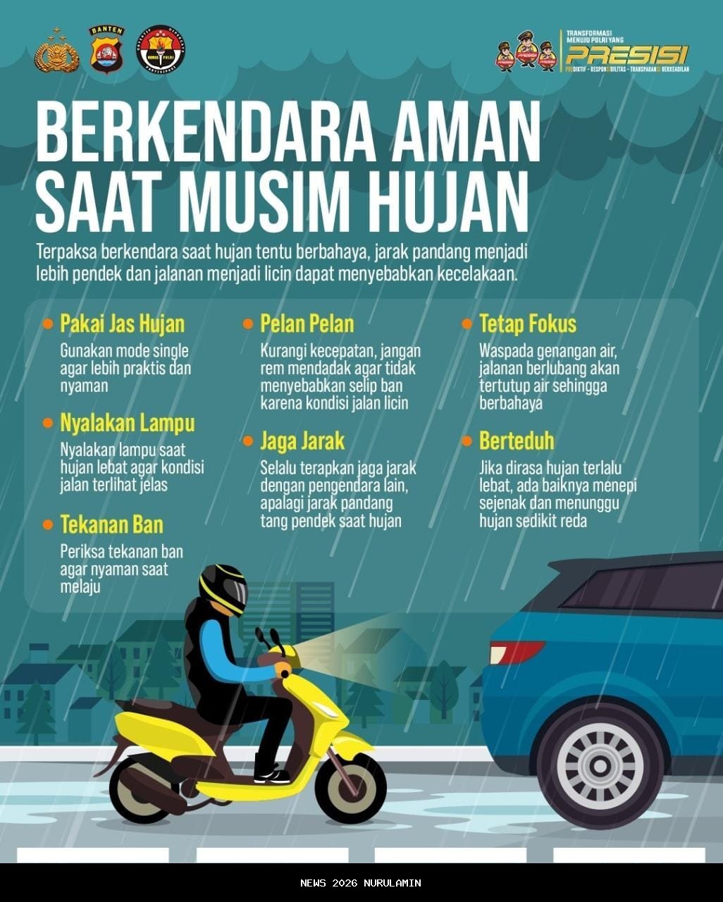 Waspadai Bahaya Mobil Saat Hujan, Ini Cara Merawatnya Agar Aman dan Kuat