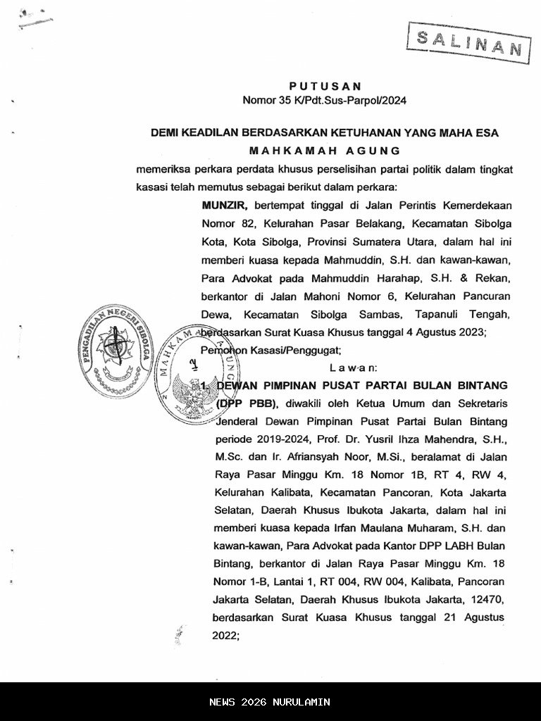 DPC PBB Sibolga Dukung Kapolda Sumut Tindak Kejahatan