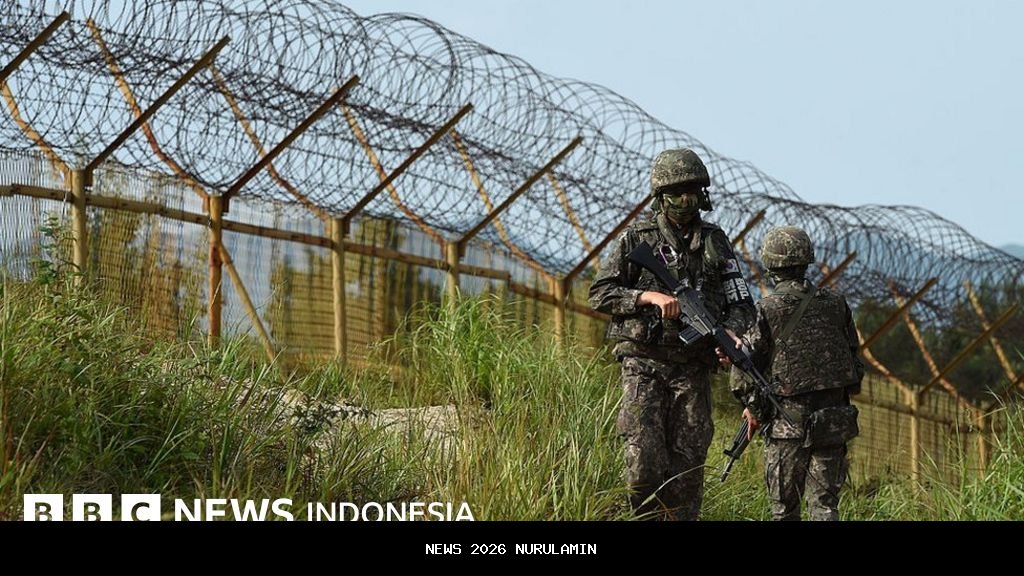 Tentara Korut Lari ke Korsel Melewati Perbatasan Berlumpur Ranjau