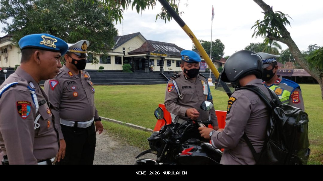 Satreskrim Polres Way Kanan Ajak Pengendara Gunakan Layanan 110