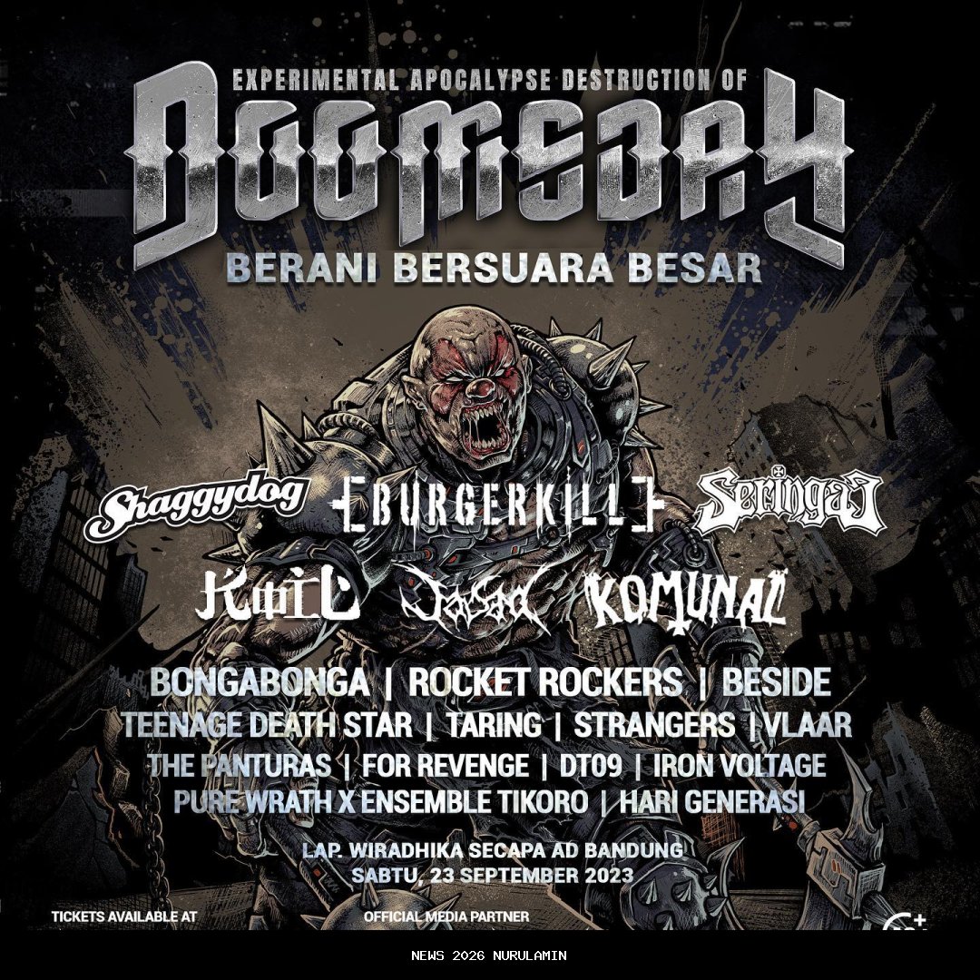 Angkat Tema Rebirth From Ruin, Doomsday Open Air 2025 Tampilkan Kolaborasi Lintas Genre dan Generasi di Bandung