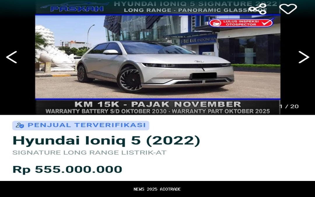 Harga Mobil Listrik Bekas Anjlok Parah di Agustus 2025, Diskon Ratusan Juta