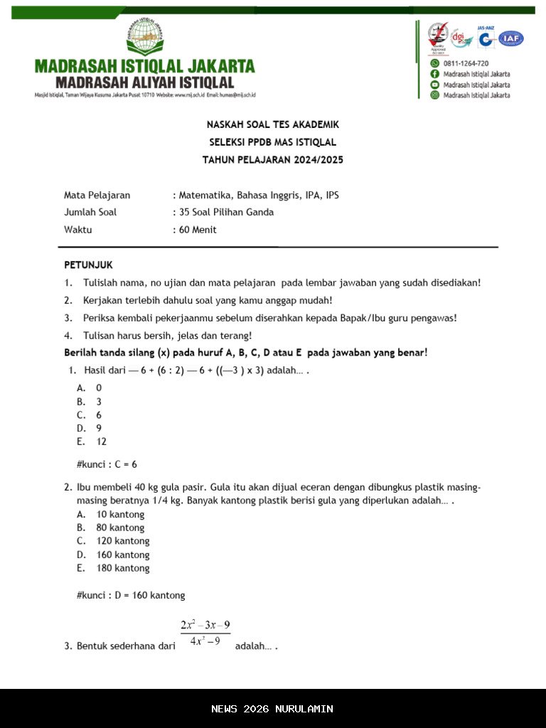 Persiapan Tes Akademik 2025 Dikoordinasi Kemendikdasmen, Ini Hasilnya