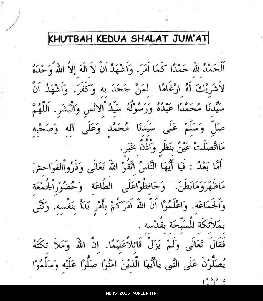 Khutbah Jumat Singkat: Ketaatan Orang Beriman