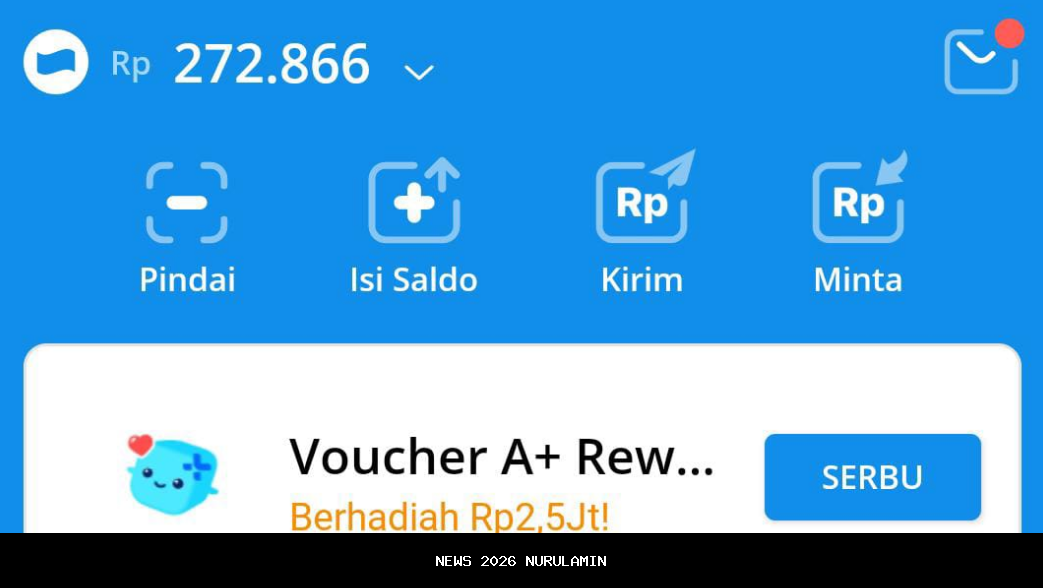Langsung Masuk Rekening! DANA Kaget Rp75 Ribu Gratis Tanpa Undian