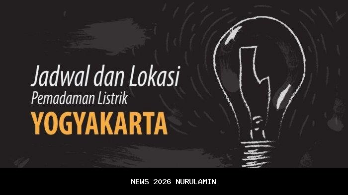 Jadwal Pemadaman Listrik DIY Hari Ini 25 Oktober 2025