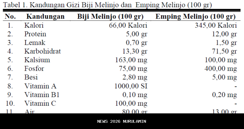 Quercetin di Biji Melinjo: Kekuatan Anti Radang dan Antioxidan