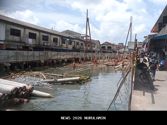 Progres Pembangunan Pedestarian Pasar Royal Baroe Capai 35 Persen, Selesai Akhir Tahun Ini