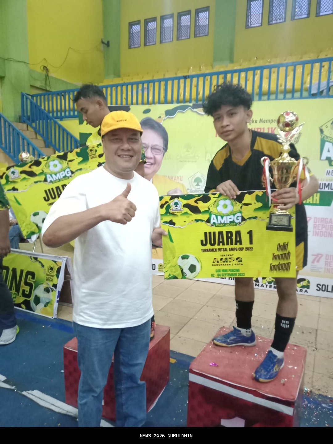 Tim Ayah-Ayah Manja Juara Futsal DPD Golkar Pakpak Bharat Cup 2025