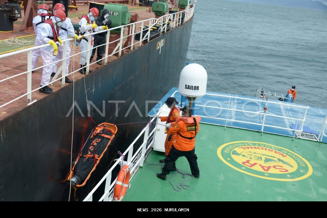 Tim Gabungan Evakuasi Jenazah ABK di Perairan Laut Subi