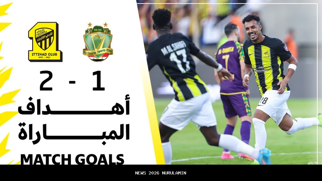 Pertandingan Sengit Al Shorta vs Ittihad FC, Tim Tamu Kalahkan Tuan Rumah 1-4 dengan 10 Pemain
