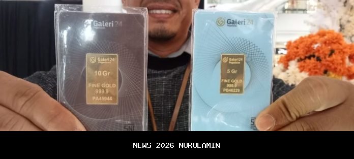 Harga Emas Hari Ini Naik, Galeri 24 Rp2,445 Juta, Cek Produk Lainnya