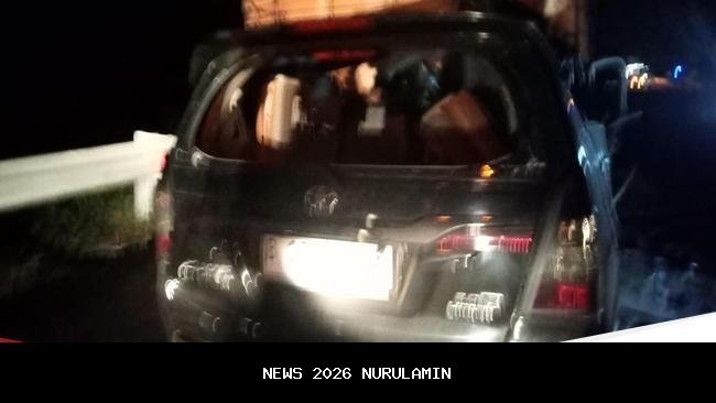 Pelajar Tewas Usai Tabrak Fuso di Pintu TOL Muba