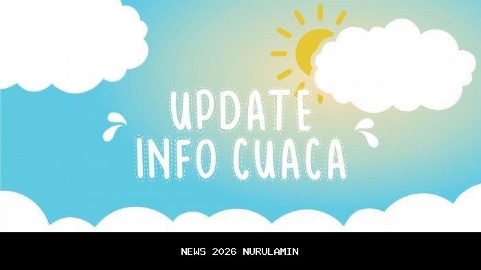 Prakiraan Cuaca Hari Ini: 6 Wilayah Sulawesi Tengah Diguyur Hujan Ringan