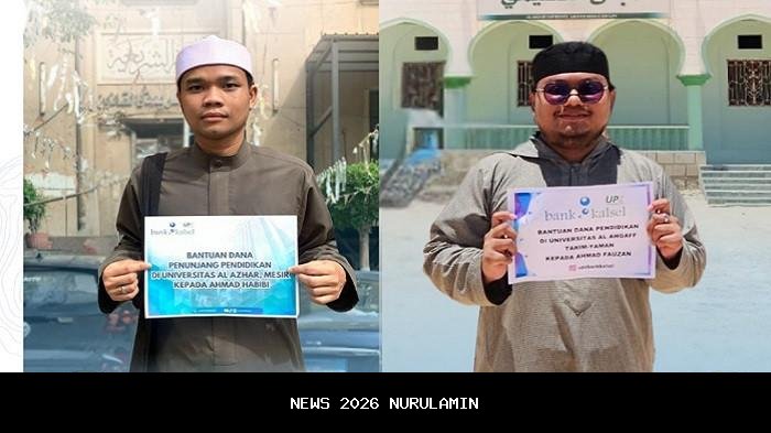Belajar di Al Azhar Mesir dan Yaman, Dua Mahasiswa Kalsel Dapat Bantuan Pendidikan Bank Kalsel