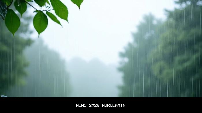 Prediksi Cuaca Maluku Utara, Hujan Ringan Merata 26 Oktober 2025