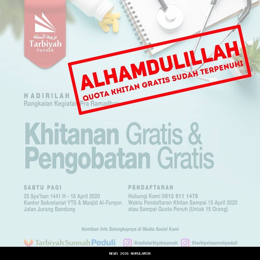 Kejari Dharmasraya Gelar Khitan Gratis, Pendaftaran 28 Agustus - 19 Oktober 2025