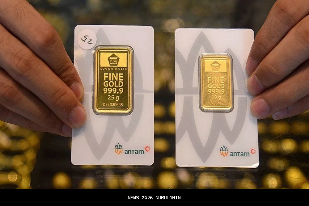Harga Emas Antam Naik Rp72 Ribu Hari Ini, Cek Daftarnya