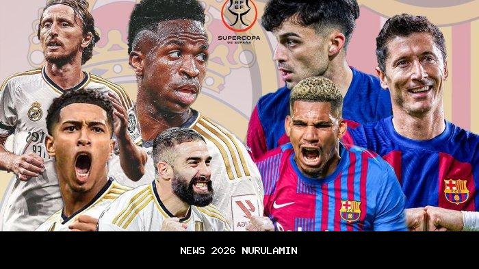 Link dan Cara Nonton Live Streaming Real Madrid vs Barcelona Malam Ini