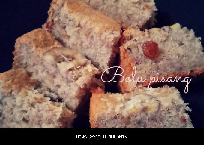 Bolu Pisang Sederhana dengan Takaran Sendok, Ideal untuk Pemula