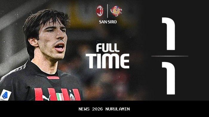 Hasil AC Milan vs Pisa: Gol Detik Akhir Athekame Selamatkan Rossoneri