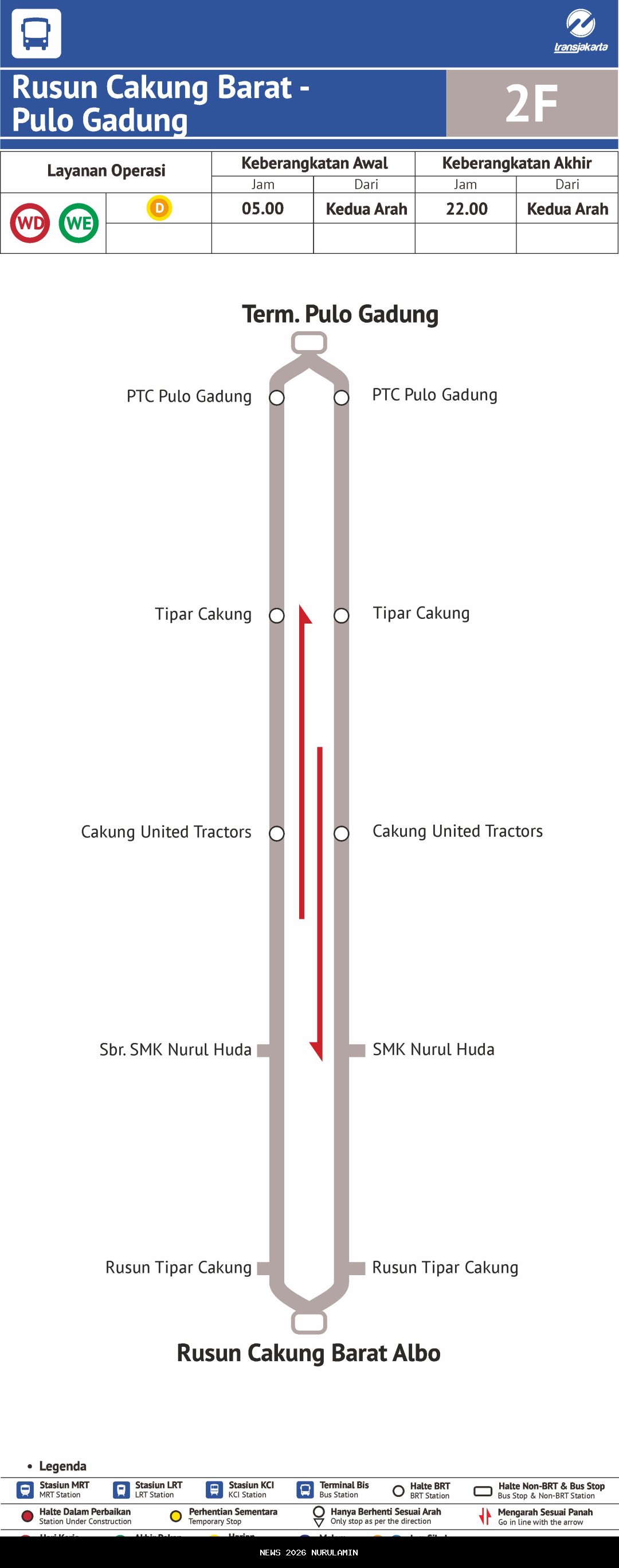 Transjakarta Ubah Rute 2F dan 8D, Kini Layani Rusun Cakung Barat hingga Universitas Mercu Buana