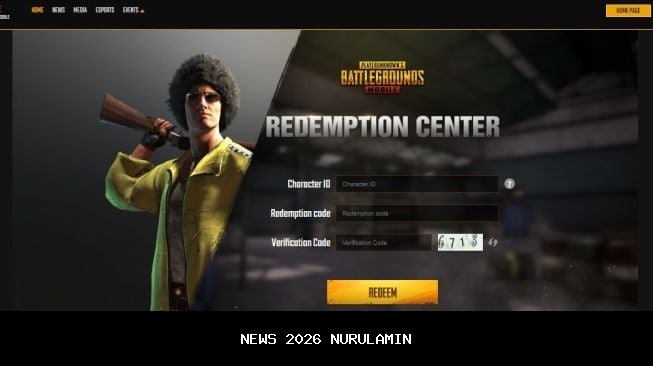 Cara Klaim Kode Redeem PUBG Mobile Tanggal 22 Oktober 2025