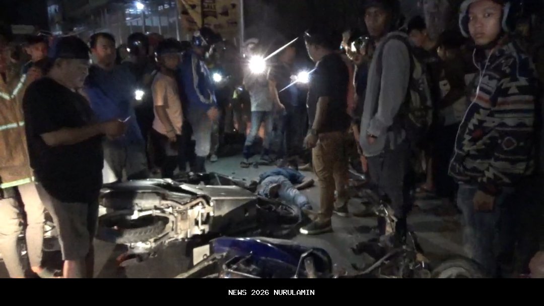 Dua Motor Tabrakan di Sentolo, Dua Orang Terluka