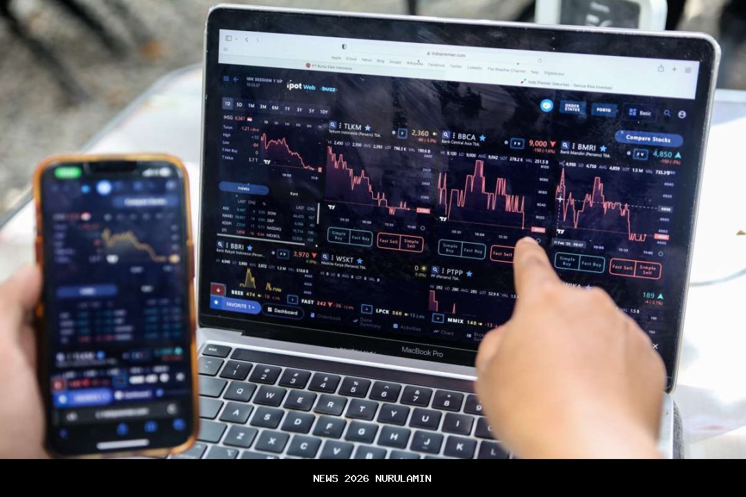 IHSG turun di akhir pertandingan, 5 saham ini masih untung