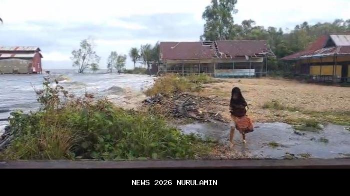 Dilema Murid SD Negeri 12 Kuala Karang Saat Air Pasang Naik