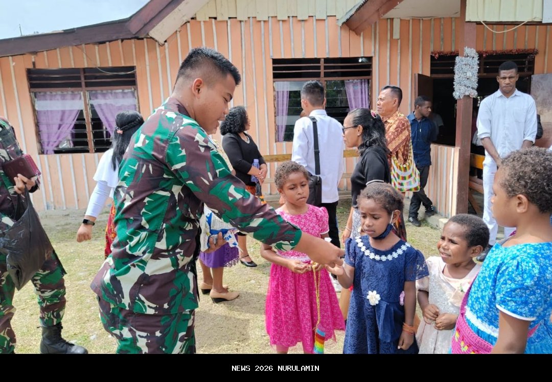 Satgas Yonif 112/DJ Bangkitkan Mimpi Anak Papua di Puncak Jaya