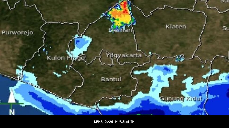Prakiraan Cuaca Yogyakarta Hari Ini, Selasa 21 Oktober 2025
