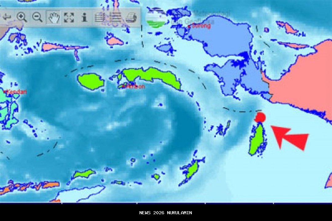 Gempa 3,1 SR Guncang Pulau Seram dengan Kedalaman 14 Km