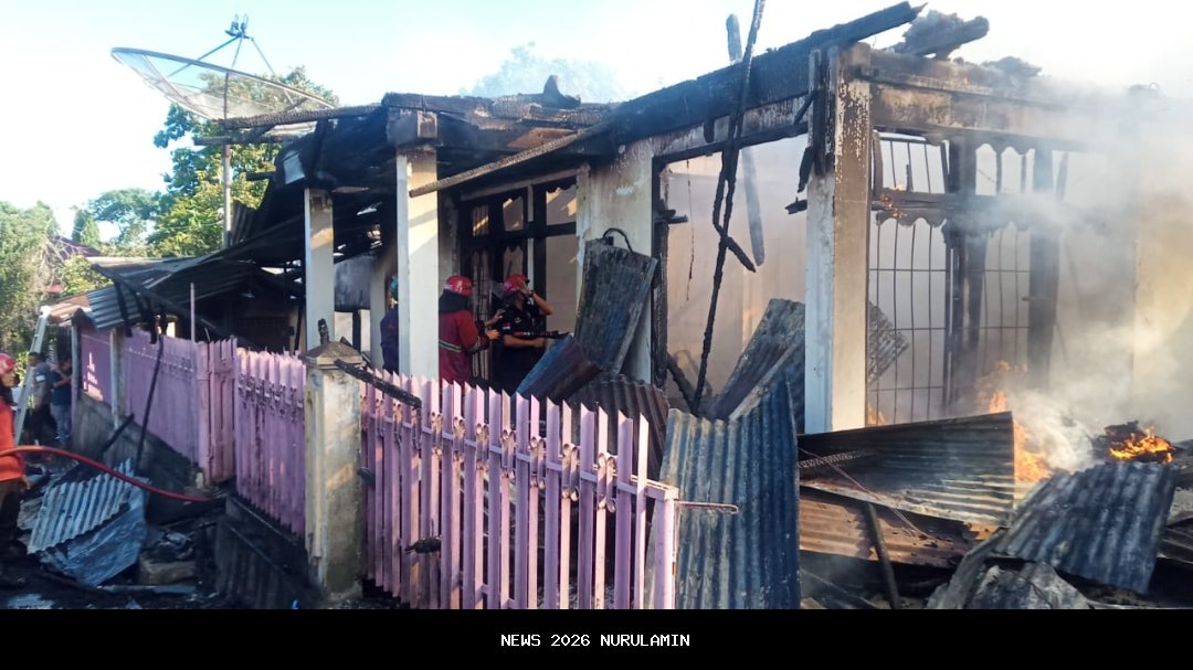 Kebakaran Hebat di Baru Ilir, Enam Rumah Ludes, Akses Sempit Hambat Petugas