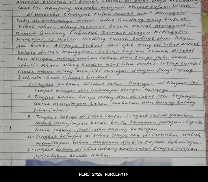 Kisah Pengunjung tentang Keindahan Rumah Adat dan Sawah Terasering Mokel di Manggarai Timur
