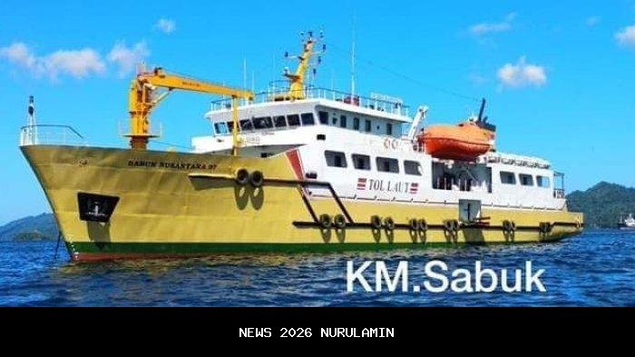 Jadwal Tol Laut KM Sabuk Nusantara 57 Mulai 24 September 2025, Tgl 27 Dofa - Malbufa - Sanana