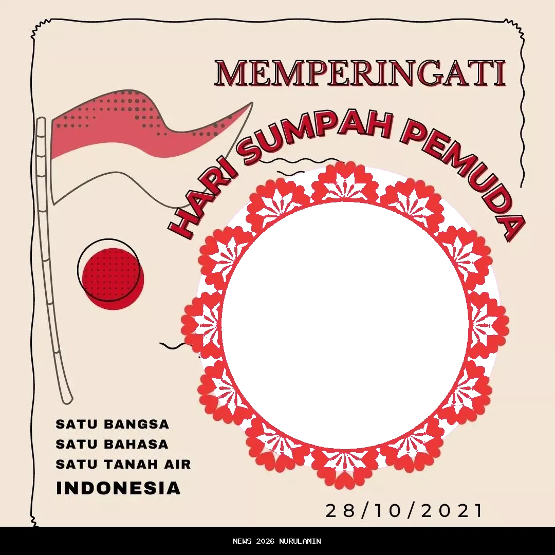 30 Twibbon Menarik Hari Sumpah Pemuda 2025, Siap Bagikan di Media Sosial