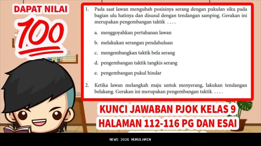 Kunci Jawaban PJOK Kelas 4 Halaman 115 Bab 3: Uji Kompetensi Tanda Centang