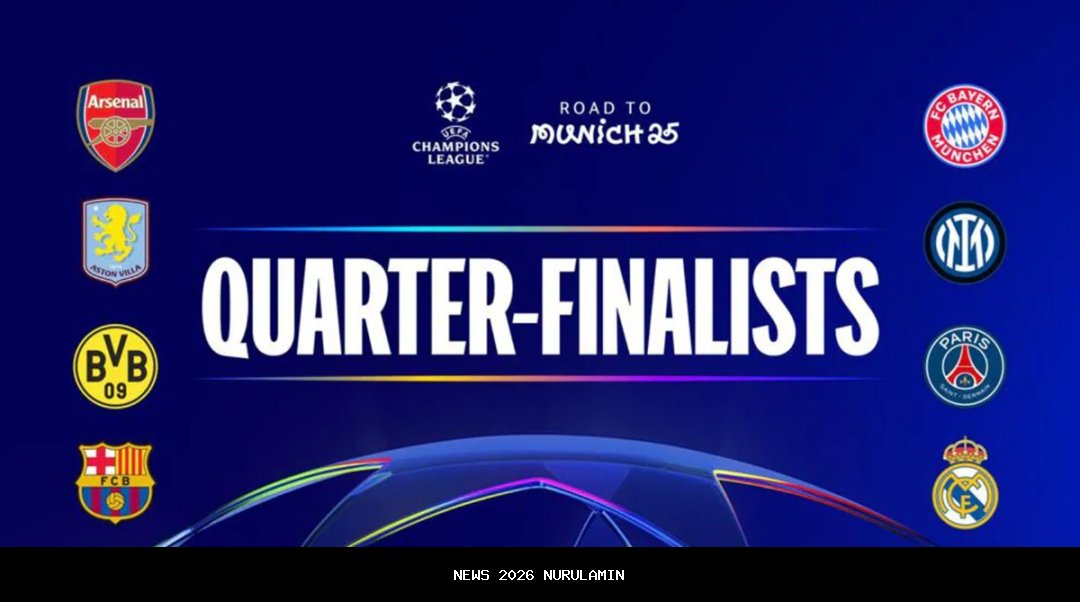 Jadwal Pertandingan Bola Liga Champions 2025 Live SCTV Malam Ini