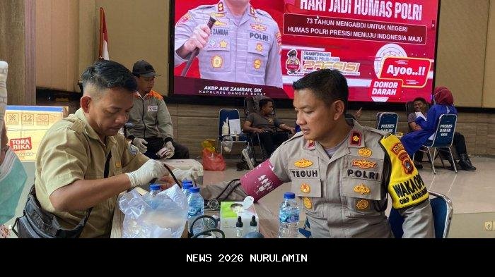 Peringati HUT ke-75, Satpolairud Bangka dan PMI Kumpulkan 30 Kantong Darah