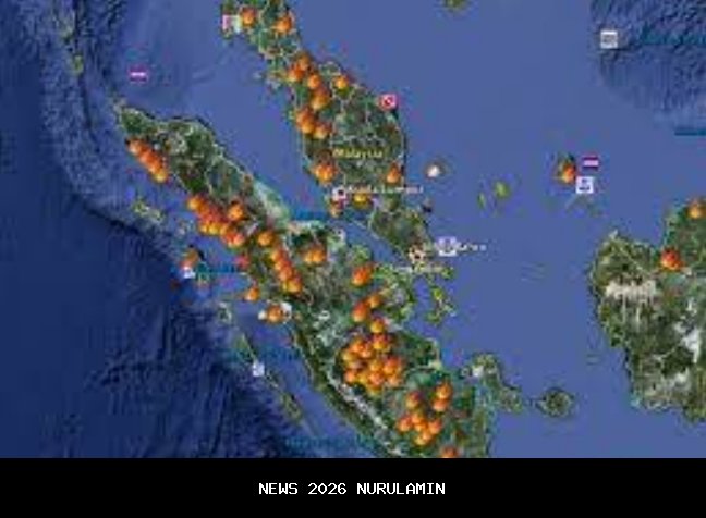Riau Catat Titik Panas Terbanyak di Sumatera Hari Ini