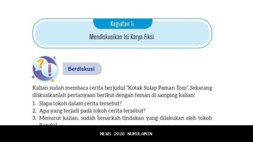 Kunci Jawaban Bahasa Indonesia Kelas 7 SMP Halaman 68 Kurikulum Merdeka